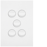 Hager 16 Amp 5 Gang FINESSE Ve - WBQSV5-MW