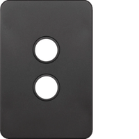Hager 2 Gang SILHOUETTE Grid P - WBSSP2-MB