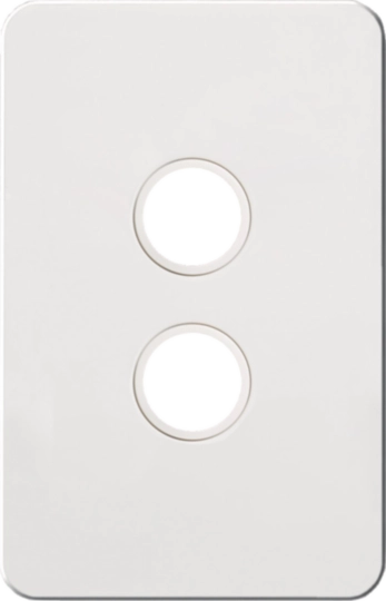 Hager 2 Gang SILHOUETTE Grid P - WBSSP2-MW