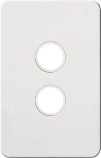 Hager 2 Gang SILHOUETTE Grid P - WBSSP2-MW