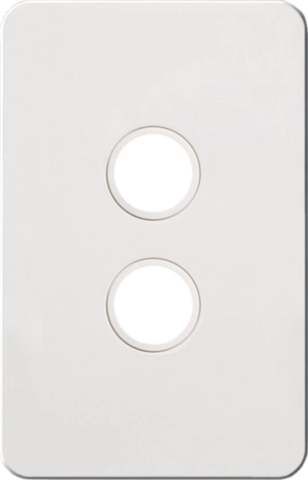 Hager 2 Gang SILHOUETTE Grid P - WBSSP2-MW