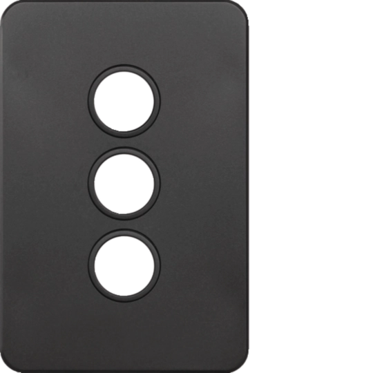Hager 3 Gang SILHOUETTE Grid P - WBSSP3-MB