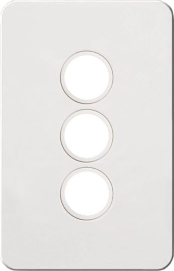 Hager 3 Gang SILHOUETTE Grid P - WBSSP3-MW