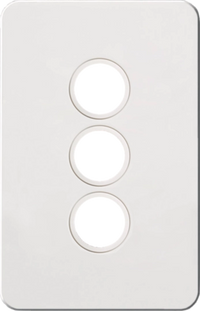 Hager 3 Gang SILHOUETTE Grid P - WBSSP3-MW