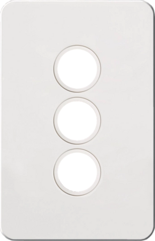 Hager 3 Gang SILHOUETTE Grid P - WBSSP3-MW