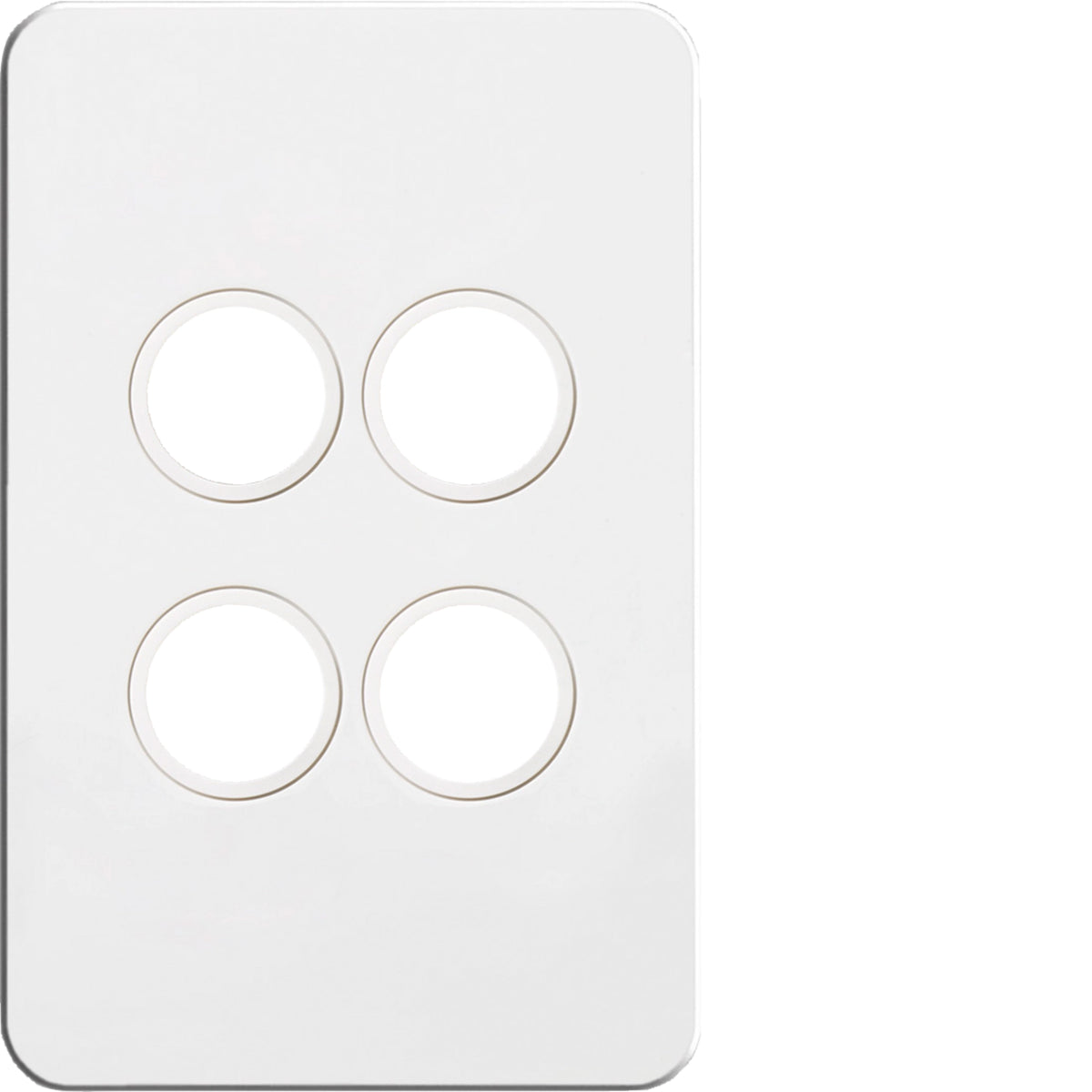 Hager 4 Gang SILHOUETTE Grid P - WBSSP4-MB - ARCK Electrical Wholesale Supplies