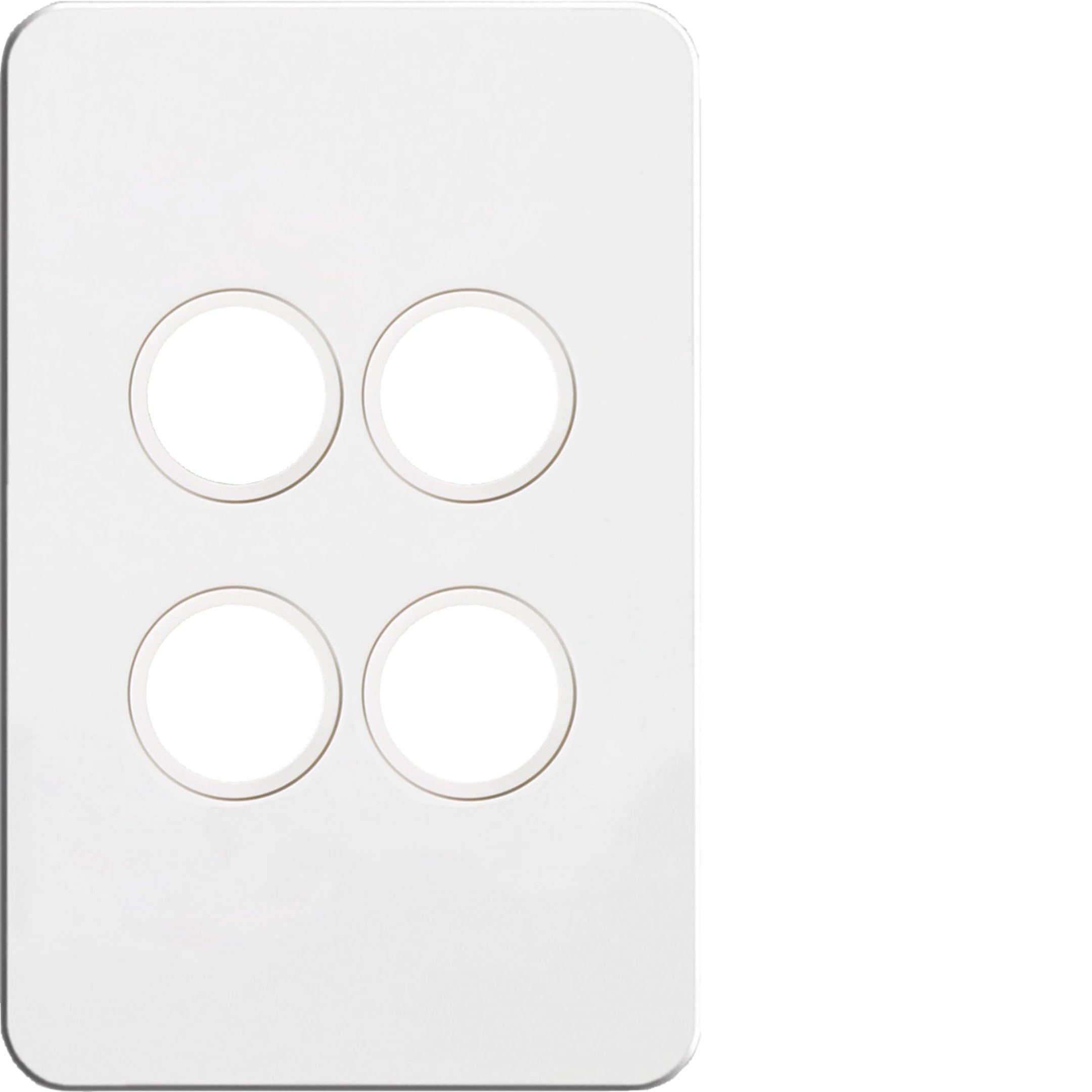 Hager 4 Gang SILHOUETTE Grid P - WBSSP4-MW - ARCK Electrical Wholesale Supplies