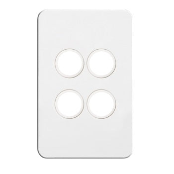 Hager 4 Gang SILHOUETTE Grid P - WBSSP4 - ARCK Electrical Wholesale Supplies