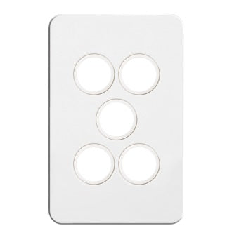 Hager 5 Gang SILHOUETTE Grid P - WBSSP5 - ARCK Electrical Wholesale Supplies