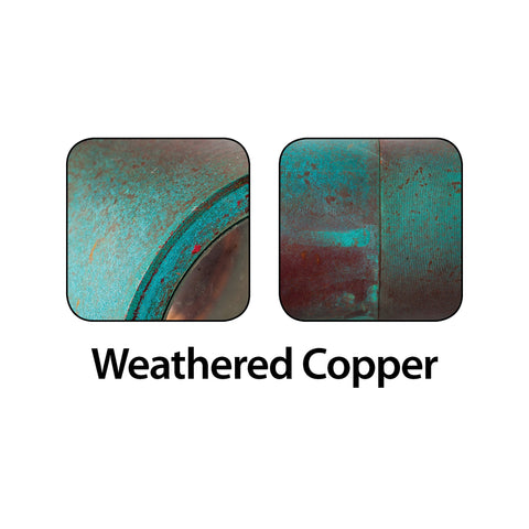 Up & Down Wall Pillar Light Solid Copper - HV1015T