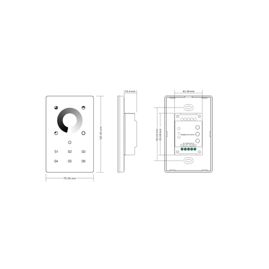 Single Coloured Zigbee LED Touch Panel - HV9101-ZB-SCTP