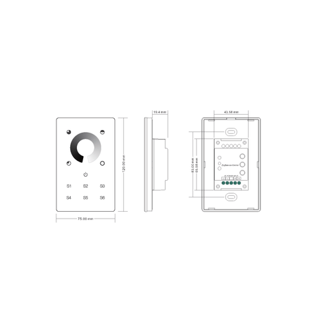 Single Coloured Zigbee LED Touch Panel - HV9101-ZB-SCTP