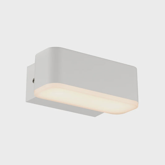 ZIRON 10 EXTERIOR WALL BRACKET 3wLED IP65  P67 3CCT WHITE SAND/FROST- ZIRON EX10-WH - ARCK Electrical Wholesale Supplies