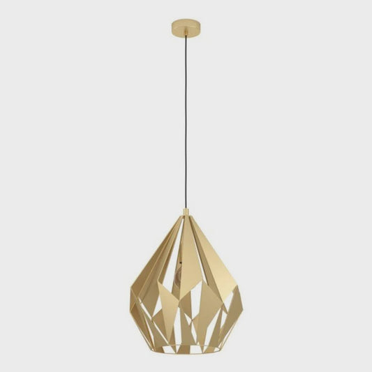 CARLTON Pendant Light W385mm Gold Steel - 43815N - ARCK Electrical Wholesale Supplies