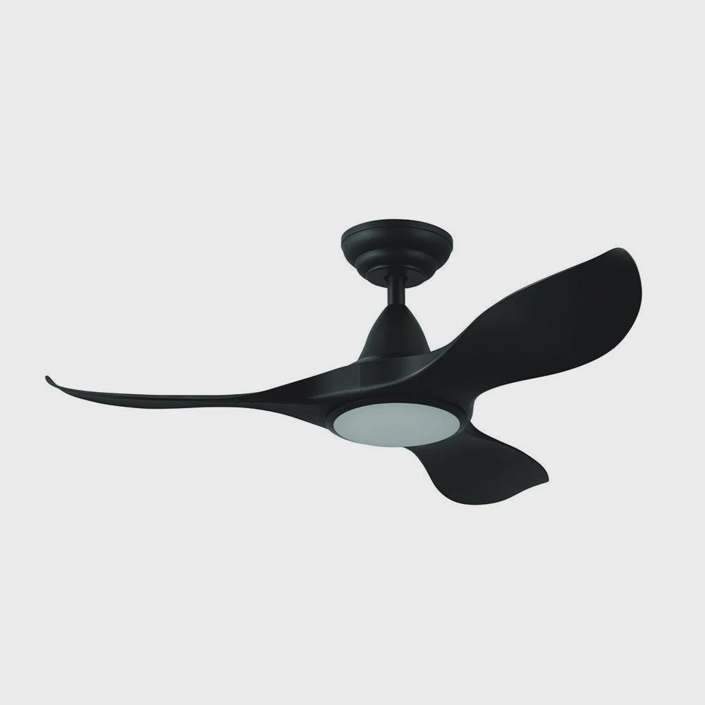Noosa DC Ceiling Fan 40" With LED Light Matt Black - 204788 - ARCK Electrical Wholesale Supplies