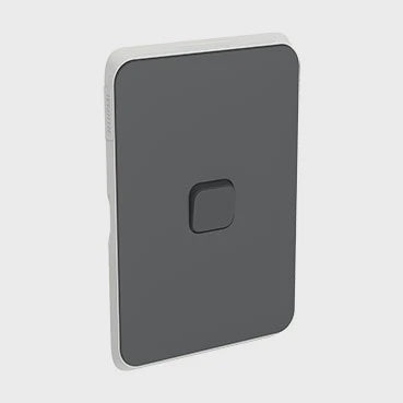 Clipsal Iconic 1 Gang Switch Skin Anthracite - 3041CAN - ARCK Electrical Wholesale Supplies