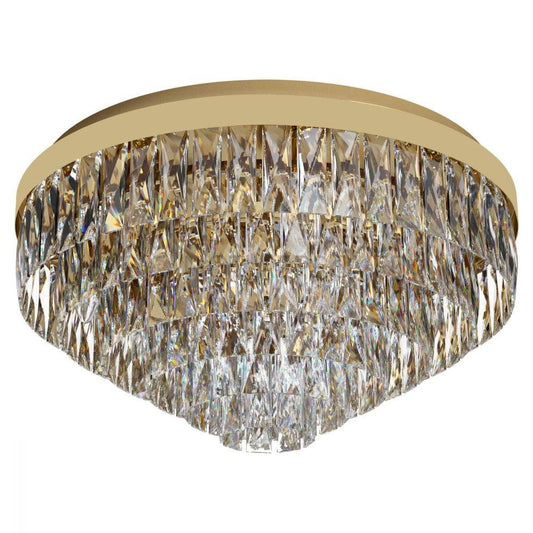 Valparaiso 11 Light Ceiling Gold Coloured & Crystal 580mm - 39458 - ARCK Electrical Wholesale Supplies
