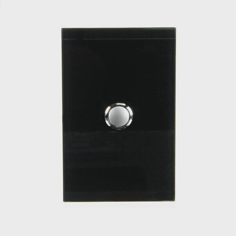 CLIPSAL SATURN 1 GANG PUSHBUTTON LED SWITCH - ESPRESSO BLACK - 4061PBLEB - ARCK Electrical Wholesale Supplies