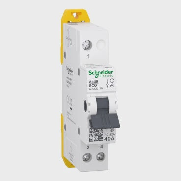 Schneider 40 Amp 1 Pole ACTI9 - A9SCO140 - ARCK Electrical Wholesale Supplies