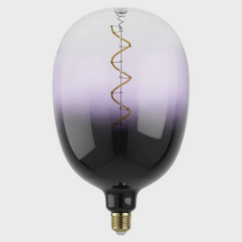 Filament Dimmable LED T180 Globe 240V 4W ES Purple Transparent Glass 1800K - 12554 - ARCK Electrical Wholesale Supplies