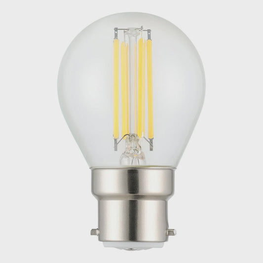 Filament Fancy Round Clear LED 4W B22 Dimmable 5000K - 206464 - ARCK Electrical Wholesale Supplies