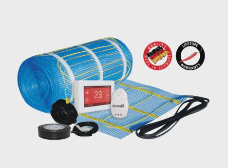 Thermonet 150W/m² Self Adhesive 4x0.5m - 2.0m² 300Watts Floor Heating Kit Including 5245 Dual Thermostat - 111504TD - ARCK Electrical Wholesale Supplies