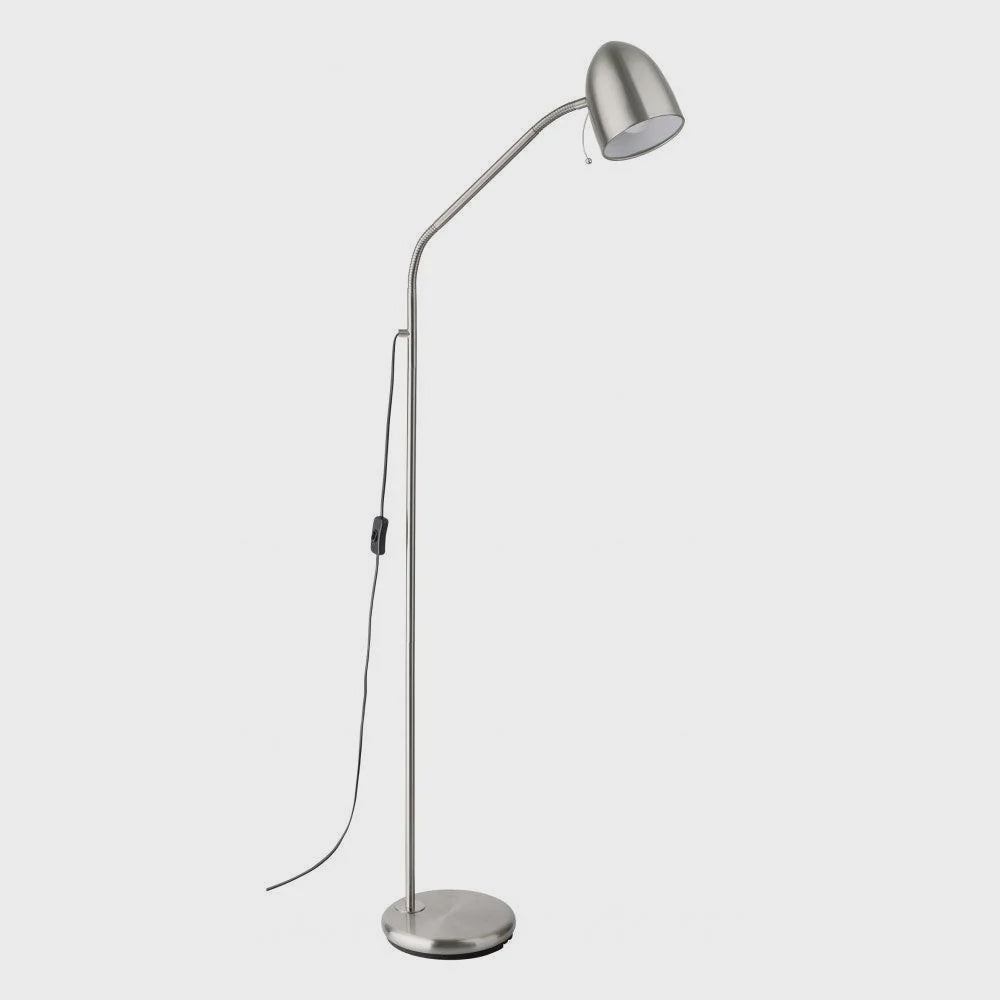 Lara Floor Lamp Satin Nickel - 205278N - ARCK Electrical Wholesale Supplies