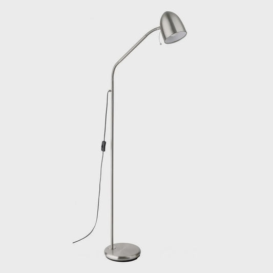 Lara Floor Lamp Satin Nickel - 205278N - ARCK Electrical Wholesale Supplies