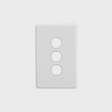 Clipsal Classic 3 Gang Grid & Plate - C2033VH-WE - ARCK Electrical Wholesale Supplies