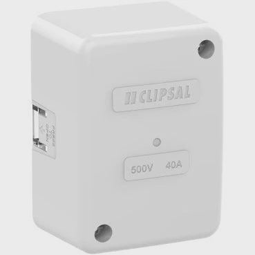 Clipsal - General Accessories Junction Box Giant, 45x86x58mm, Clip On Lid, 1 Earth, 3 Active Connector - 554C4-WE - ARCK Electrical Wholesale Supplies