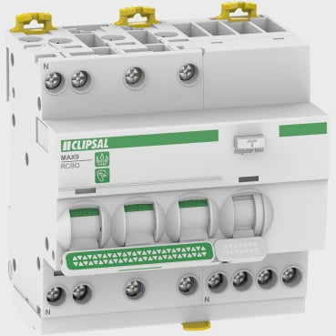 Clipsal 40A MAX9 RCBO 3PN C 30 - MX9R3540 - ARCK Electrical Wholesale Supplies