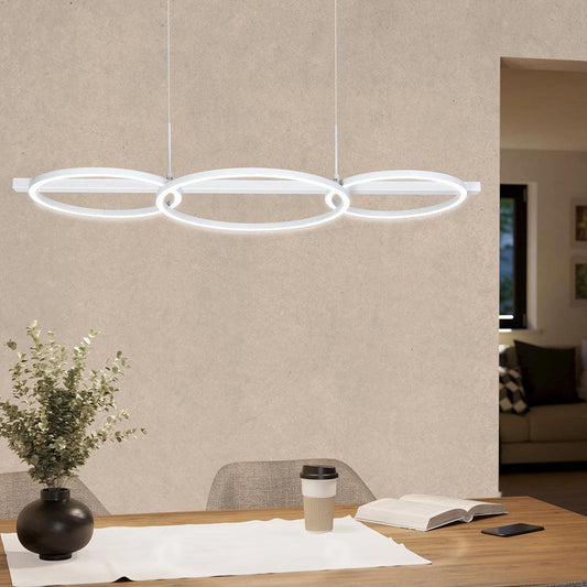 Lanacera Island Pendant Light White Plastic 3000K - 205834 - ARCK Electrical Wholesale Supplies