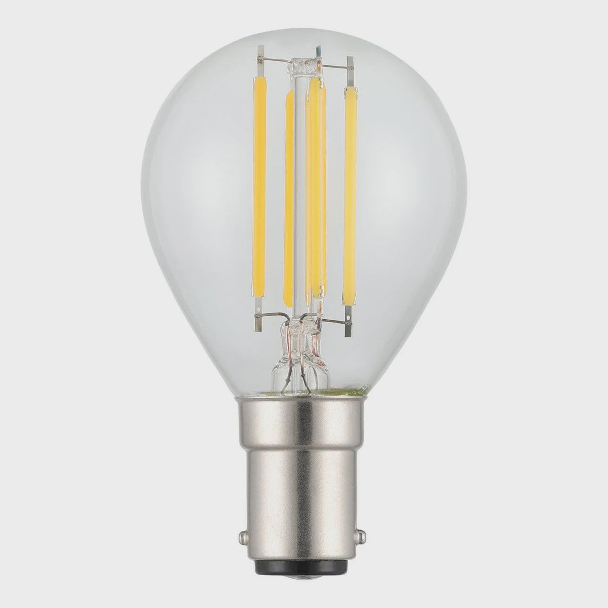 Filament Fancy Round Clear LED 4W B15 Dimmable 3000K - 206454 - ARCK Electrical Wholesale Supplies