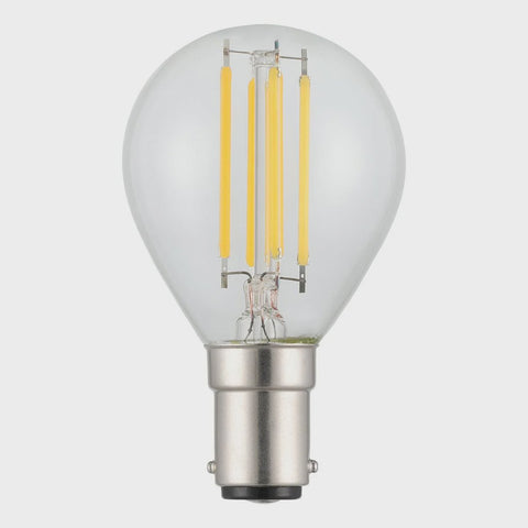 Filament Fancy Round Clear LED 4W B15 Dimmable 3000K - 206454 - ARCK Electrical Wholesale Supplies