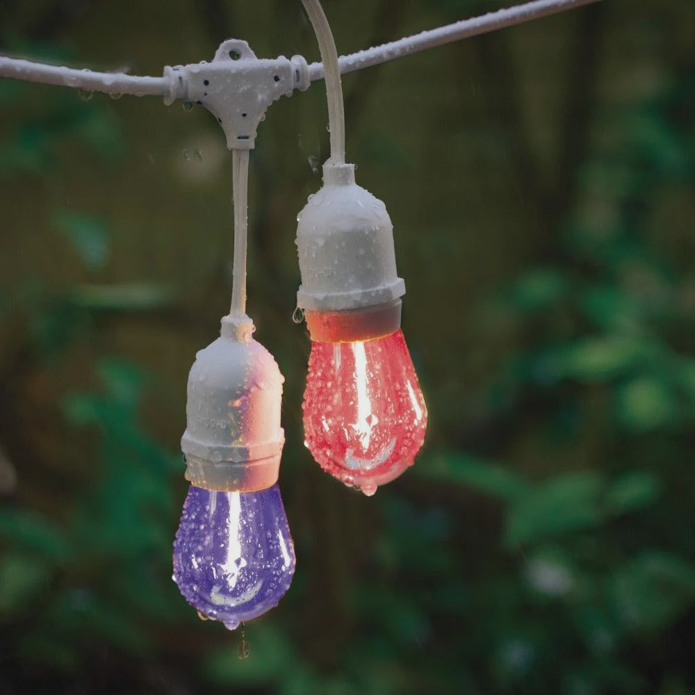 Outdoor Festoon 10 Light Kit Hanging White 12V Multi Colour - 205401N - ARCK Electrical Wholesale Supplies