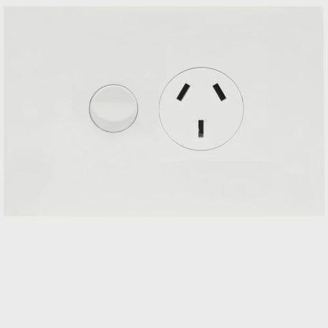 Finesse Single GPO (GLOSS WHITE) - WBQP1S