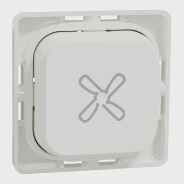 Clipsal Iconic Dolly Fan Pushbutton Vivid White - 40APBF-VW - ARCK Electrical Wholesale Supplies