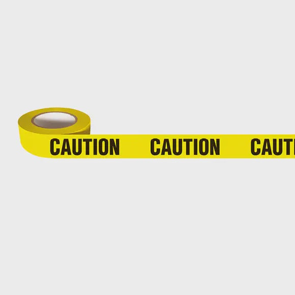 CAUTION Yellow  Tape 75mm x - TUFDTYCAU - ARCK Electrical Wholesale Supplies
