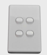 NLS 4 GANG SWITCH 10 AMP ' CLASSIC' STYLE ' - 30620NLS