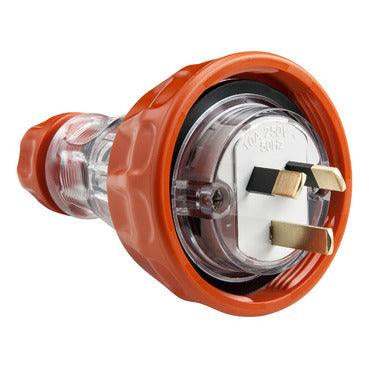 Clipsal Easy56 Flat 3 Pin 10A Straight Plug - EY56P310 - ARCK Electrical Wholesale Supplies