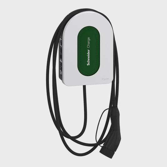 Schneider Charge 1P+N 7.4kW 32A Residental Charging Station with 5 Metre Cable - EVH5A07N2C5 - ARCK Electrical Wholesale Supplies