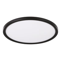 Romeo 290mm Dimmable LED Oyster Light Black 21W TRI Colour - 206348