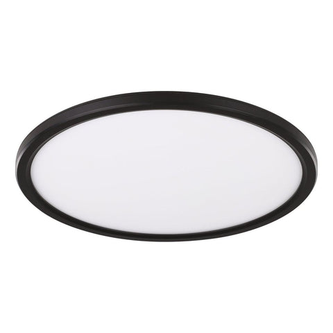 Romeo 290mm Dimmable LED Oyster Light Black 21W TRI Colour - 206348