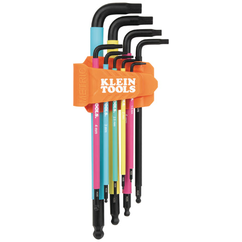 Klein Tools A-BLS9M Color Coded Xl L-Style Hex Key Met 9Pce - ARCK Electrical Wholesale Supplies