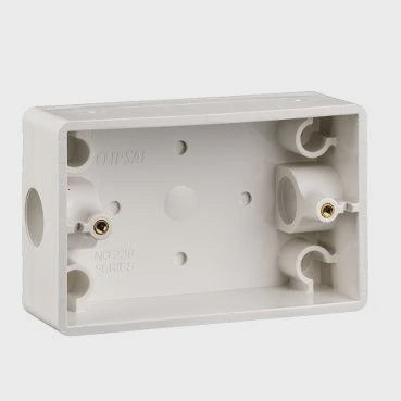 Clipsal Solid Mounting Block 38mm Deep White - 238-WE - ARCK Electrical Wholesale Supplies