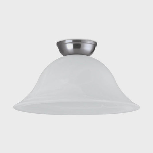 Murcia DIY Batten Fix Light Satin Nickel & White 300mm - 203336 - ARCK Electrical Wholesale Supplies