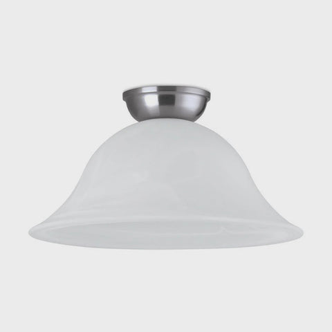 Murcia DIY Batten Fix Light Satin Nickel & White 300mm - 203336 - ARCK Electrical Wholesale Supplies