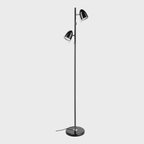 Lara 2 Light Floor Lamp Black - 205283N - ARCK Electrical Wholesale Supplies