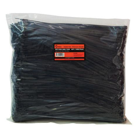 Cable Tie Nylon 250x4.8mm Black (1000/pkt) - NCT-250/48B/1000 - ARCK Electrical Wholesale Supplies