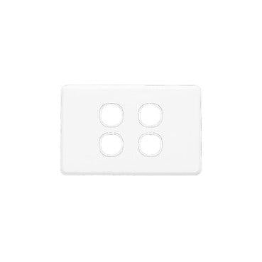 Clipsal Classic 4 Gang Grid & Plate - C2034VH-WE - ARCK Electrical Wholesale Supplies